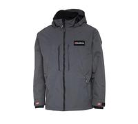 Abu Garcia Waterproof Fishing Jacket - Weatherproof, Breathable & Durable Nylon | Adjustable Hood, Wind Protection, Outdoor Fishing Jacket for All Conditions | Grey | XXL