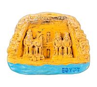 Abu Simbel Egypt Fridge Magnet Travel Souvenir Resin Ancient Egyptian Temple Style Home Decoration Classic Landmark Craft