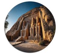 Abu Simbel Temple in Egypt Puzzle 1000pcs (67.5x67.5cm) Erwachsene Ancient Architecture Statues Puzzle,Home Decor