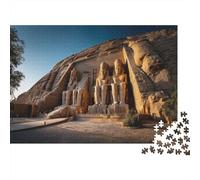 Abu Simbel Temple in Egypt Rätsel Für Erwachsene |Ancient Architecture Statues| 1000pcs (75x50cm) Puzzles Lernspiele Home Decor Puzzles