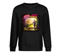 Abuela Brick Road John Goodbye Elton Farewell Men's Long Sleeve Crewneck 100% Cotton Pullover Sweatshirts Black S