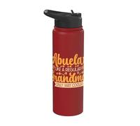 Abuela Like a Regular Grandma Only Way Cooler Grandmother Stainless Steel Insulated Water Bottle