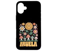 ABUELA Mother’s Day Floral Sunflower Mushroom Style Case for iPhone 16 Plus