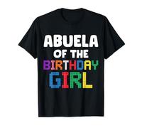 Abuela of The Birthday Girl Master Builder Bricks Blocks T-Shirt