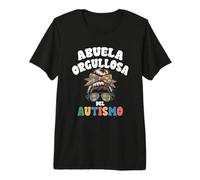 Abuela Orgullosa del Autismo Proud Grandma Design Premium T-Shirt