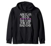 Abuelas Hugs the Cure for any bad Day Abuela Zip Hoodie