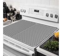 Abulun extra large silicone stove top cover, hob covers for electric cookers, induction hob protector mat for ceramic hob, heat resistant glass top cover