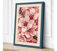 Abundance in Bloom Botanical Canvas Wall Art Print 18x12 Inch