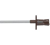 ABUS 005701 Shutter Protection RS87 B SB | Pair mounting left & right of window frame - steel pins lock roller shutters against sliding up, invisible from the outside