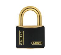 Abus T84MB/40 Black Padlock 40mm Brass Key Differed Brass Shackle