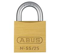 ABUS Brass Padlock 02860 55 Series 25mm – Keyed Alike 5251, Yellow