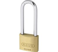ABUS 04763 63mm Long Shackle Special Brass Padlock with 5401 Alike Keyed