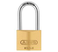 Abus 65/40HB40C Long Shackle Brass Key Padlock - 40mm
