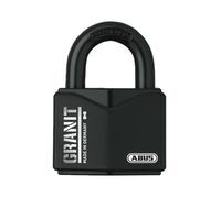 ABUSGranit Padlock 37RK/55 for Outdoor use - Made of Hardened Special Steel - with ABUS-Plus disc Cylinder - ABUS Security Level 10 - incl. 2 Keys - Black