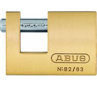 ABUS 11572 Monoblock Brass Shutter Padlock with 8502 Alike Keyed | Monobloc Padlock with 10 mm Steel Shackle Lock 8502 for Rolling Grates & Containers - 64 x 45 mm