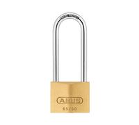 Abus 12020 65/50mm Brass Padlock 80mm Long Shackle Keyed Alike 6504 Abuka12020