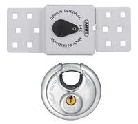 ABUS Mechanical 142 Series Sliding Door Van Lock & 23/70mm Diskus Padlock
