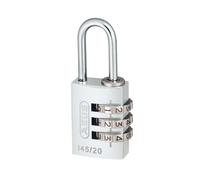 Abus 145/20 C 3-DIGIT Alum. Combination Padlock Silver
