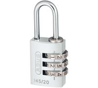 ABUS 145/20 20mm Aluminium Combination Padlock Silver 46574
