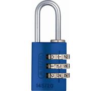 ABUS 145/20 C 20mm Body 3 Dial Resettable Combination Padlock Blue