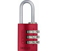 ABUS 145/20 C 20mm Body 3 Dial Resettable Combination Padlock Red