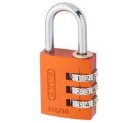 Abus Mechanical 46579 145/30 30Mm Aluminium Combination Padlock Orange 46579