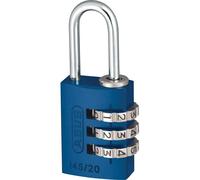 Abus Mechanical 46568 145/20 20Mm Aluminium Combination Padlock Blue 46568