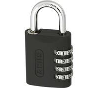 ABUS padlock 158KC/45 AP050 - Padlock with combination or key function - with die-cast zinc housing - ABUS security level 5 - Black