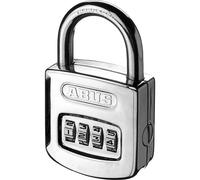 Abus Mechanical 32076 160/50 50Mm Steel Case Die-Cast Body Combination Padlock (4-Digit) Carded