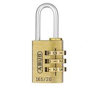 ABUS 165 Brass Combination Padlocks Solid Brass 20 30 or 40mm Padlocks