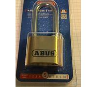 Abus 180IB/50HB63 50mm Brass Body Combination Padlock Long Shackle 4-Digit