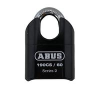 ABUS 190CS/60 C 190 Solid Steel Combination Padlock, Black