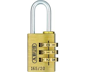 ABUS 20134 Brass Combination Lock 165/20SB, Size: 20 mm