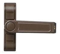 ABUS 2410 Additional Window Security Lock with Swivel Lock for Single-Wing Windows, Various Locking, ABUS Security Level 6, 89620, Brown