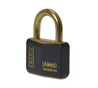 ABUS 24728 Nautic Inox Series Solid Brass Padlock with 8401 Alike Keyed - Black