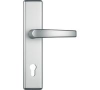 ABUS 247903 KLT512 F1 EK Protective Fitting Aluminium Double-Sided Handle | For flat doors - steel insert in the inner plate, axle spacing 72 mm, square pin 8 mm