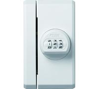 ABUS 261183 Window Combination Lock Type FTS106 White | Steel double latch, three-digit code, security level 10 - for wood, aluminium & plastic, mounting hardware included