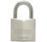 ABUS 28638 Stainless Steel Shackle Brass Padlock with Reversible Key