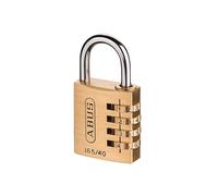 ABUS Combination Lock 165/30 - Individually Adjustable 3-Digit Code - for Bags and suitcases - Brass Body with Steel Shackle - Security Level 3