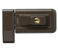 ABUS 34695 Window Lock Type 3030 Brown | Tilting Window Lock Box - 2 Square Bolts Concealed Screws - 64 x 99 x 37 mm - Includes Fixings