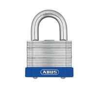 ABUS Padlock 41/50 - Steel Plates - Corrosion-Resistant - ABUS Security Level 7 - Silver and Blue