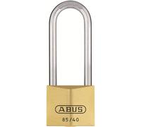 ABUS 36520 63mm Stainless Steel Long Shackle Service Brass Padlock with 706 Alike Keyed