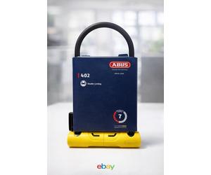ABUS 402 DOUBLE LOCKING CERTIFIED - BRAND NEW - YELLOW - FREE DELIVERY