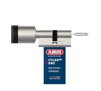 ABUS 40924 Cylox Door Cylinder, Matte Nickel, 30-40/30-40