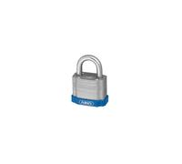 ABUS Padlock 41/50 - Steel Plates - Corrosion-Resistant - ABUS Security Level 7 - Silver and Blue