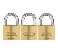 ABUS 45/40 Brass Padlock 40mm Triple Pack 11825
