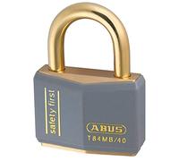 Abus T84MB/40KA Lock-off Grey Brass Key Padlock - 40mm