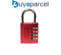 ABUS 48829 145/40 40mm Aluminium Combination Padlock Red 48829 ABU14540RED