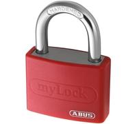 ABUS 49940 My Lock Aluminium Padlock with 6401 Alike Keyed - Red