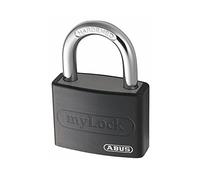 ABUS 49944 My Lock Aluminium Padlock with 6401 Alike Keyed - Black